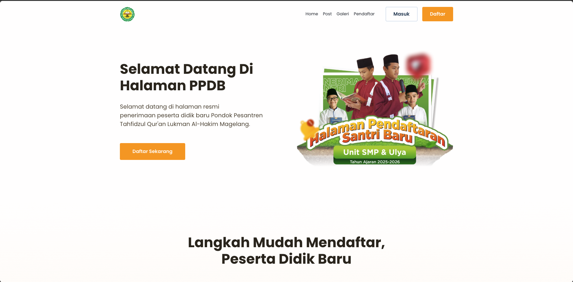 Pendaftaran Siswa Baru System